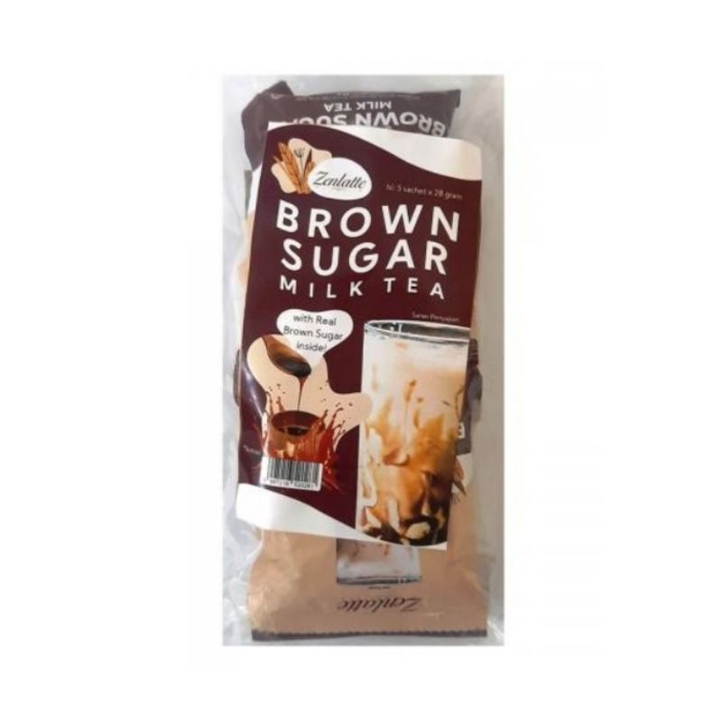 

Zenlatte Brown Sugar Milk Tea paket isi 10 x 28gr
