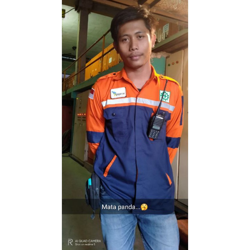 SERAGAM SAFETY PREMIUM ORANYE DONGKER BAHAN CATON RESLETING