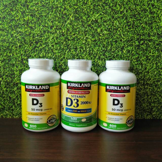 Vitamin D3 2000 IU (600 softgels) Ori USA