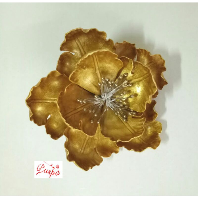 

(482/PPEGM2G) Gumpaste Flower Sugar Flower/Bunga Gumpaste Peoni Gold