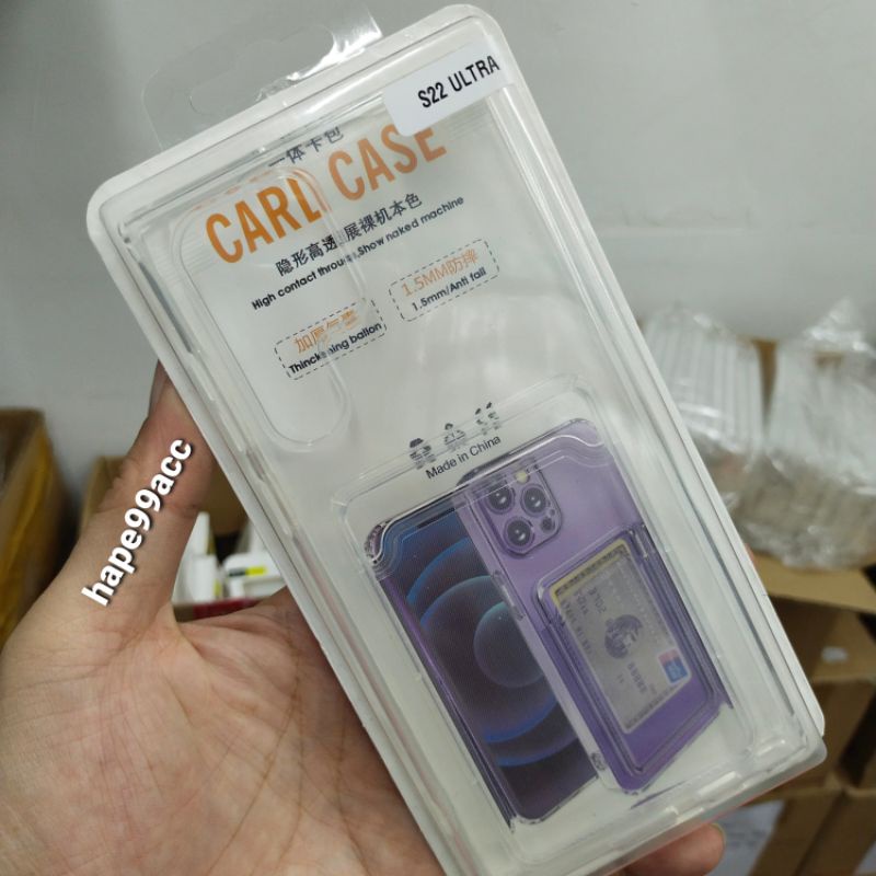 Samsung S22 S22 Plus S22 Ultra soft case ultra clear slot kartu Premium