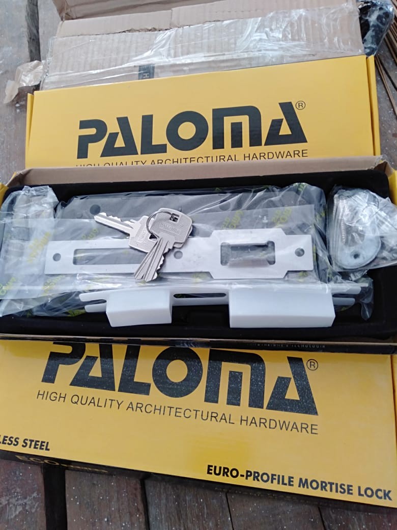 Mortise Lock Set Paloma Standard Roller 40mm + Cylinder Sss Msp 192