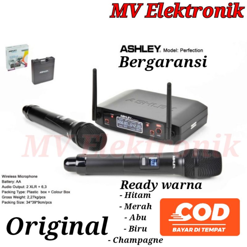 Mic Wireless Ashley Perfection Original Microphone Wireless Ashley Koper Mic