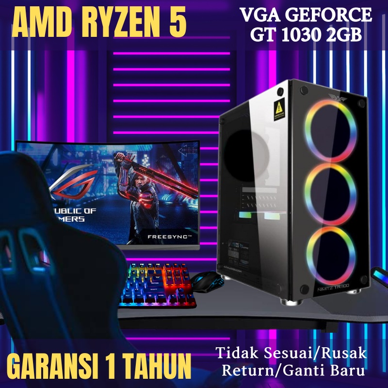 Jual Komputer Pc Gaming Editing Fullset Monitor Inch Siap Pakai Editing Gaming Pc Gaming