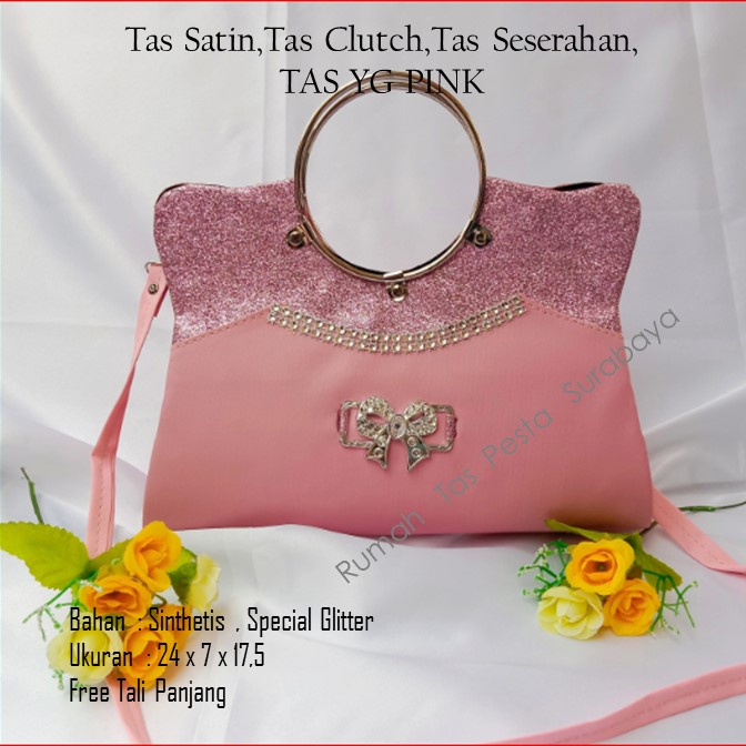 Tas Satin,Tas Clutch,Tas Seserahan,TAS YG PINK