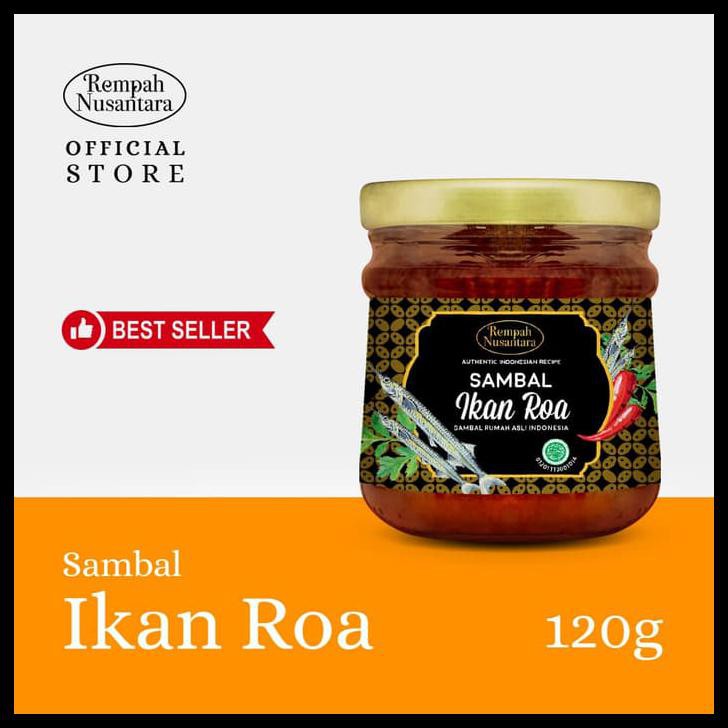 

Terlaris Rempah Nusantara Sambal Ikan Roa Asap 120 Gram