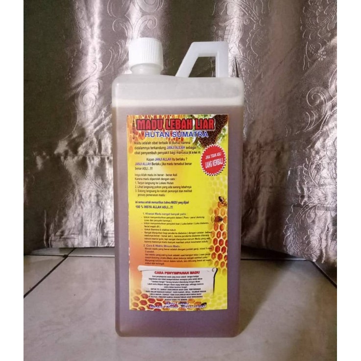 

madu lebah liar hutan sumatra 1 liter