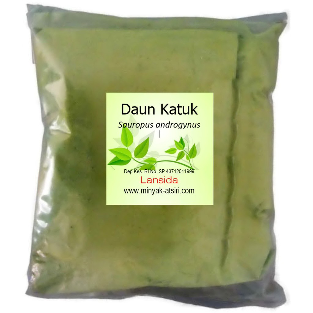 Bubuk Daun Katuk 250 g Serbuk Daun Katu Cekur Manis Sauropus androgynus 250g