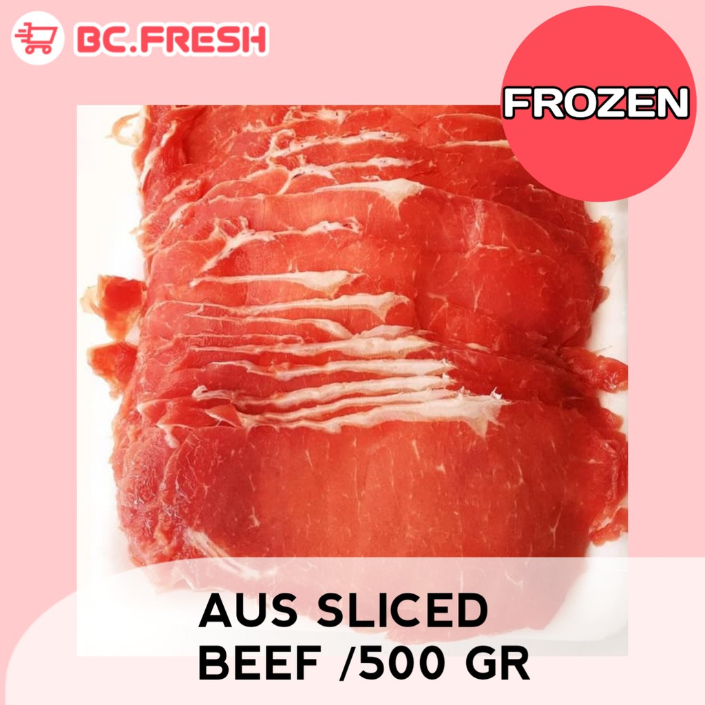 

AUS-sliced beef (Shortplate) / Daging sapi iris Australia Frozen 500 gram