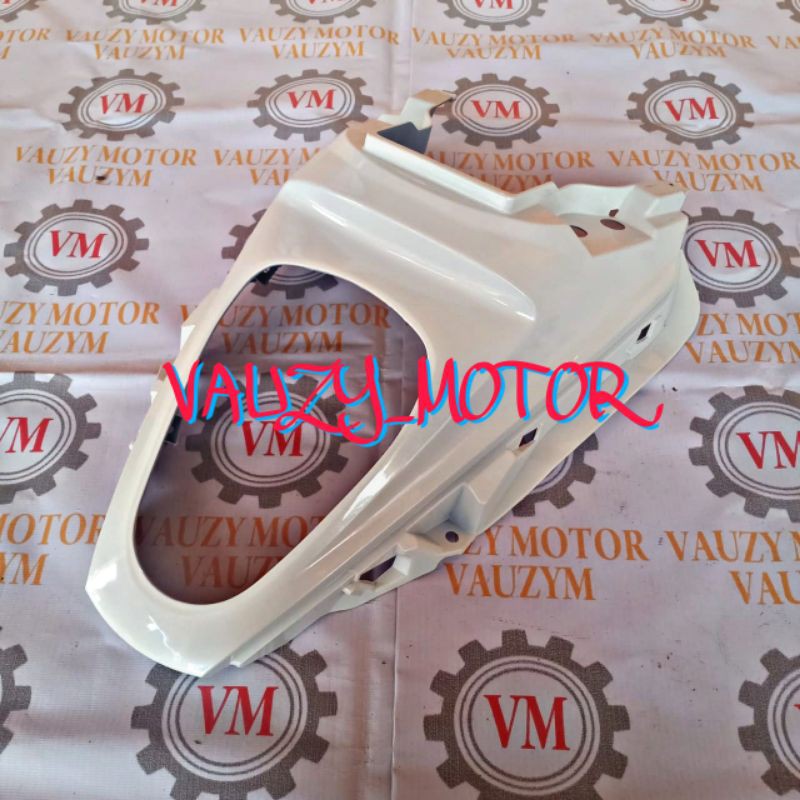 cover buntut Body kap belakang dudukan lampu belakang Scoopy karbu warna putih