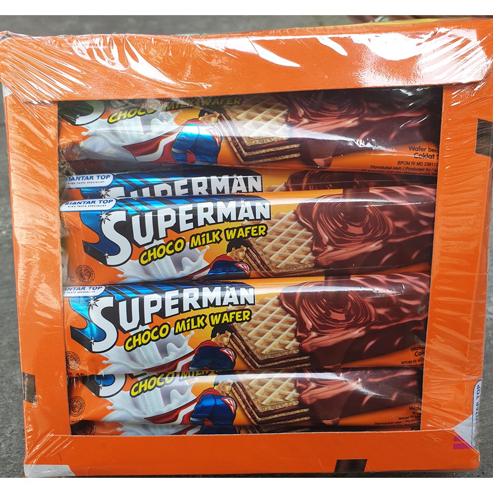 

Wafer Coklat Susu Tjap Superman