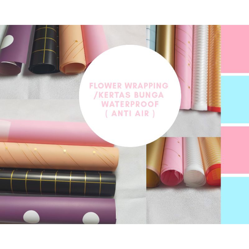 

Murah Kertas bunga,Flower wrapping ,Kertas bunga waterproof ( anti air ),pembukus bunga