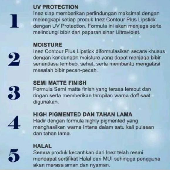 ➭ Lipstick Inez/Color Contour Plus Lipstick Inez Cosmetics ☆