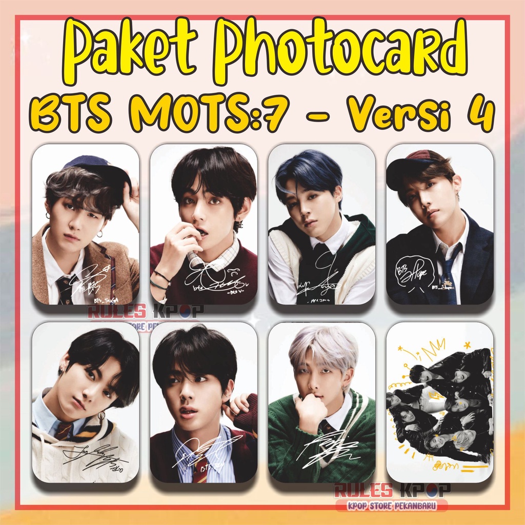 8 lbr [ READY STOCK ] PAKET PHOTOCARD BTS MOTS7 PC BTS MAP OF THE SOUL 7 Photocard BTS Map of the so