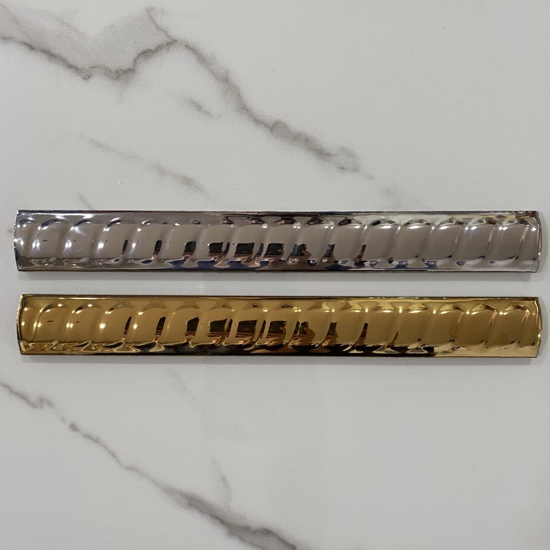 LIS KERAMIK GRANITE KUKU MACAN MURAH KUKU MACAN SILVER GOLD 20cm LIS KERAMIK | LIS TANGGA