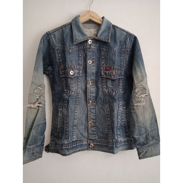 jaket jeans pria preloved jaket jeans cardinal ori jaket denim pria