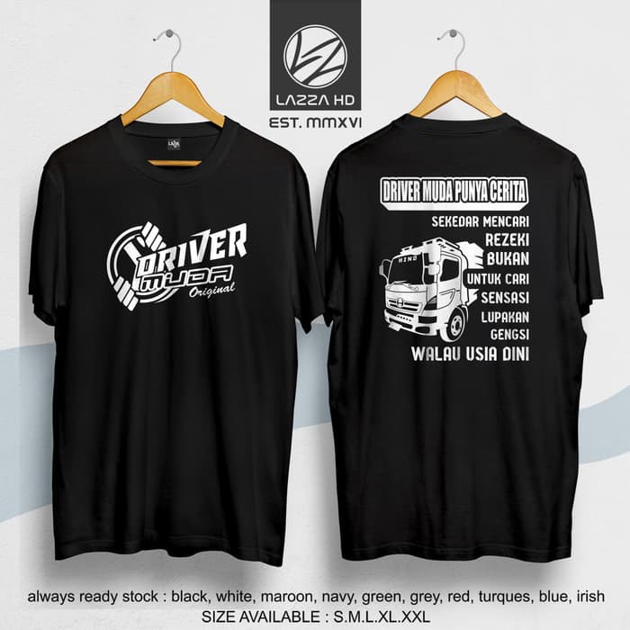 Kaos / Tshirt Distro Hino lohan versi driver muda Terlaris