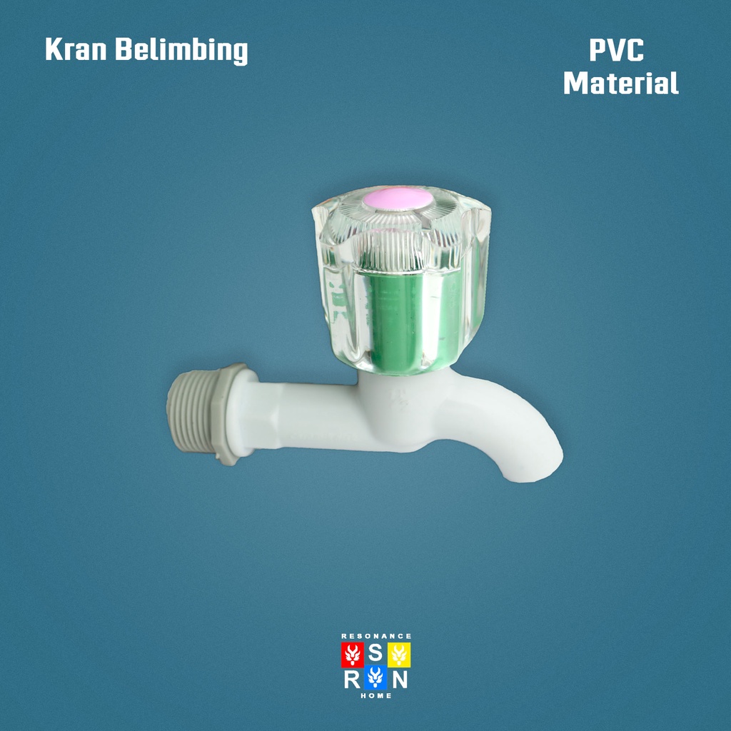 Kran Air Putar PVC Belimbing / Keran Tembok Taman Resonance Home