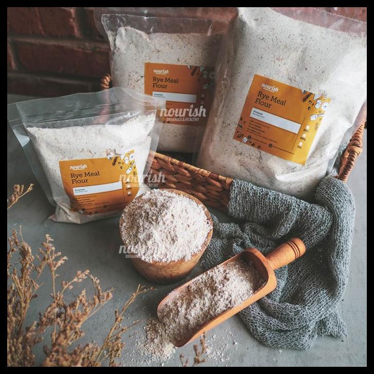 

TERBARUU!! Rye Flour / Tepung Gandum Hitam Utuh 1kg SALE