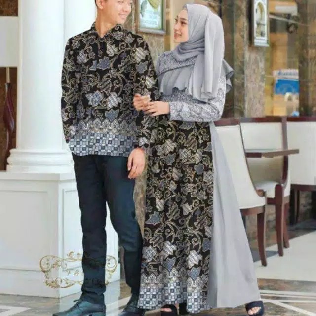 Cp Alazka / Gamis Couple / Atasan Couple / Kemeja Batik