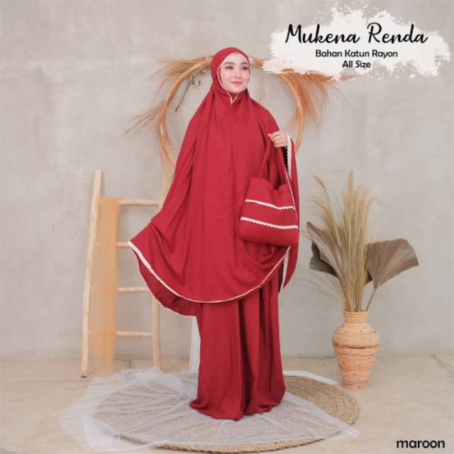 TERMURAHH!!!! MUKENA DEWASA RENDA KATUN RAYON BEST SELLER - BAHAN KATUN RAYON