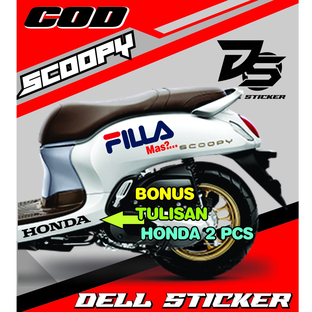 Sticker scoopy / filla / Cutting Sticker Striping Skuter Scoopy SCOOPY 2017-2020