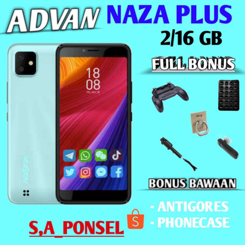 ADVAN NAZA PLUS RAM 2/16 GB GARANSI RESMI