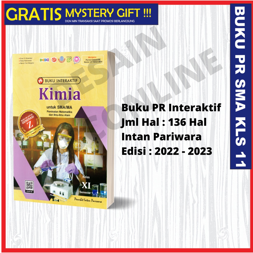BUKU PR/LKS INTERAKTIF KIMIA KELAS 11 SMA  INTAN PARIWARA