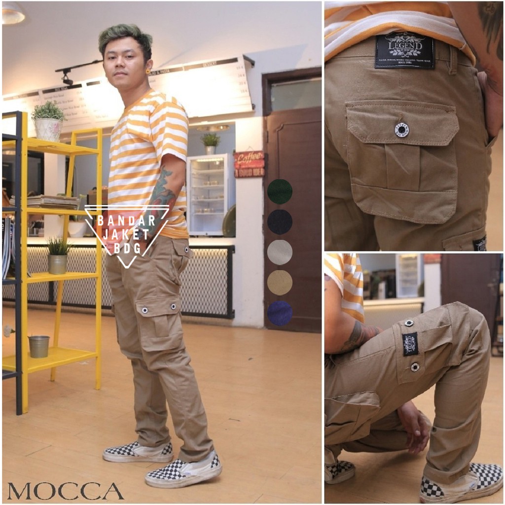 Celana Panjang Cargo Slimfit Pria Pensil Art Legend Of Denim