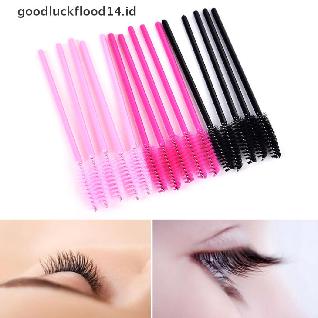 [OOID] 50Pcs Disposable Eyelash Brush Mascara Wands Applicator Spoolers Makeup Tool ID