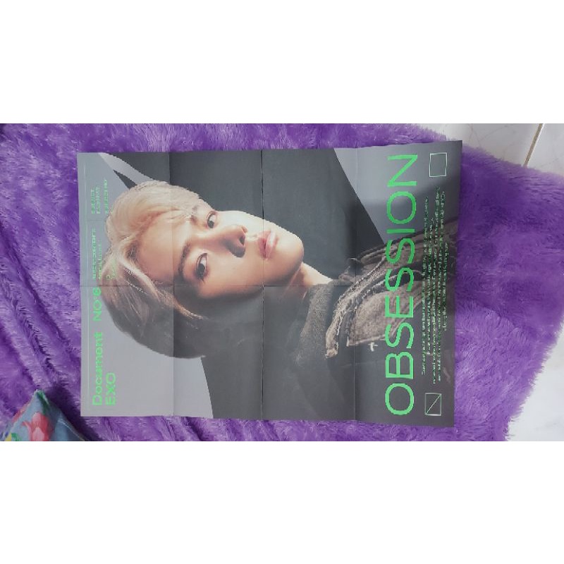Folded Poster Baekhyun Obsession Exo Version