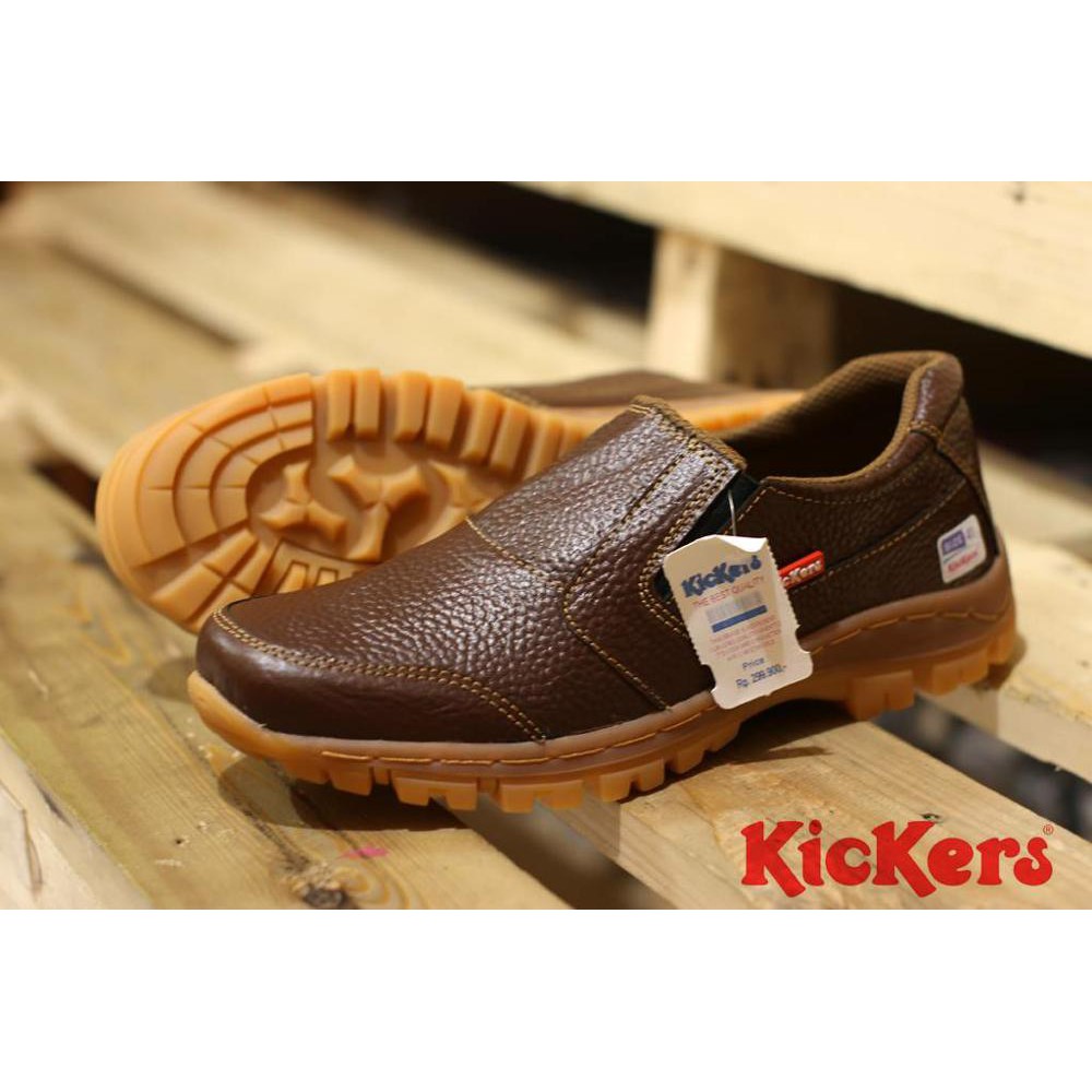 sepatu pria bahan kulit sapi sepatu slip on