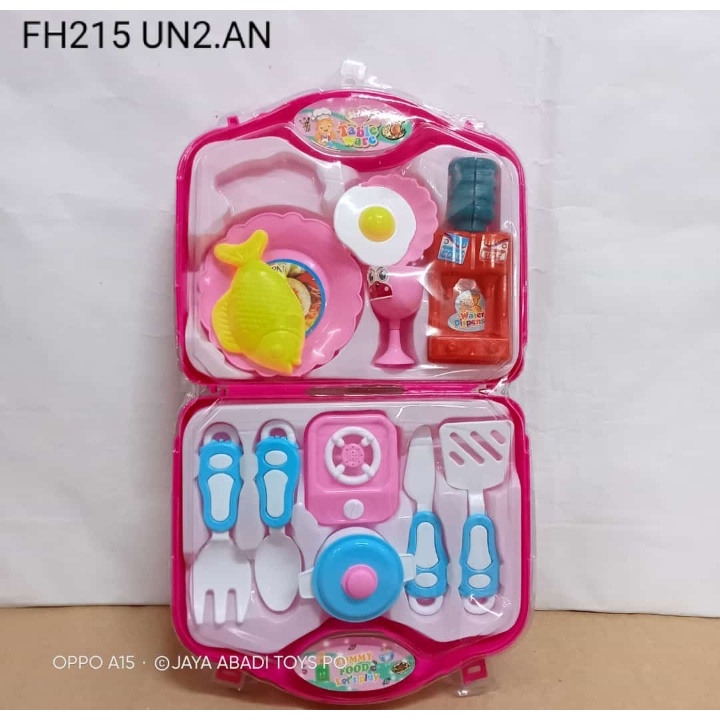 FH 215 - Mainan Koper isi Alat Masak FH215 Medium Bag Cooking