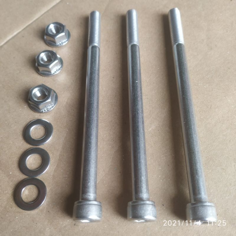 Baut Mounting Gantungan Mesin Jupiter Vega Asli Stainless