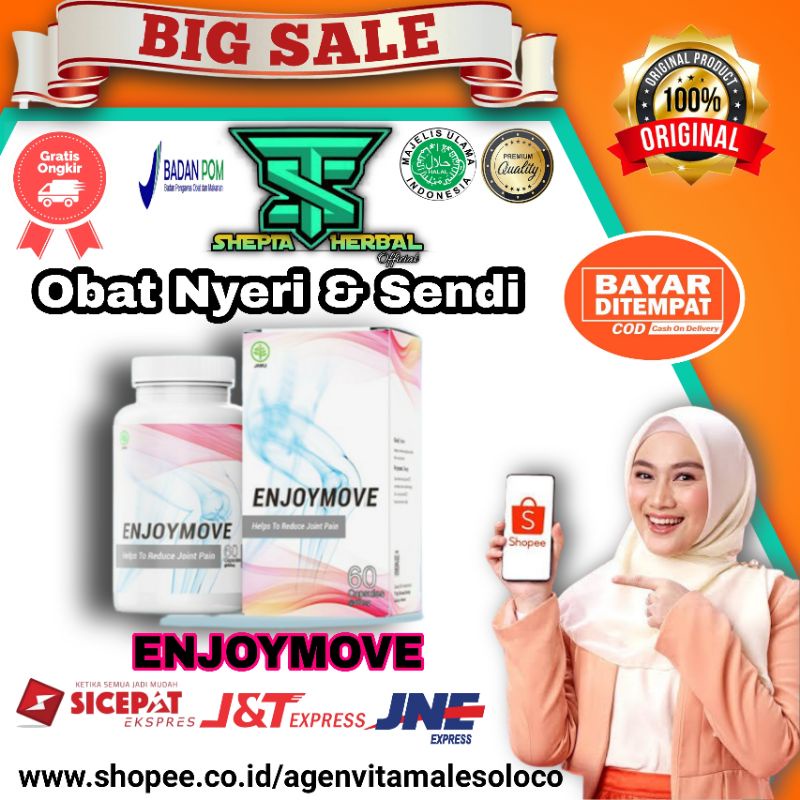 ENJOYMOVE - Enjoymove Asli Original Obat Syaraf Kejepit & Nyeri Sendi