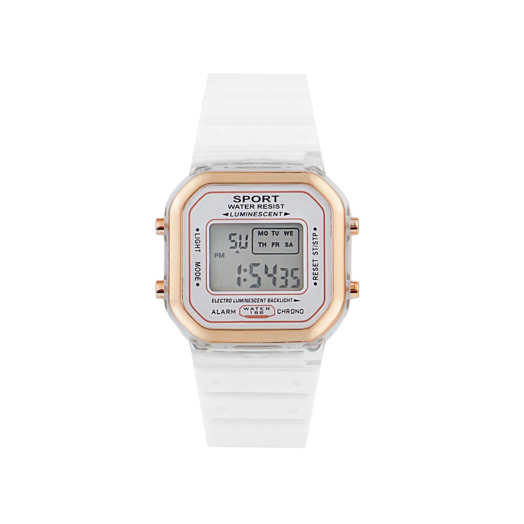 (BW)Jam Tangan Wanita Fashion Korea SS-12 Style Digital Sports kotak