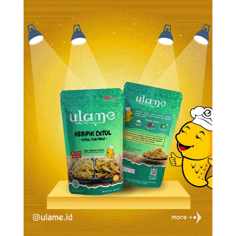 

ULAME Keripik Cetul, Keripik Ikan Crispy, Ikan Cetul Goreng Crispy