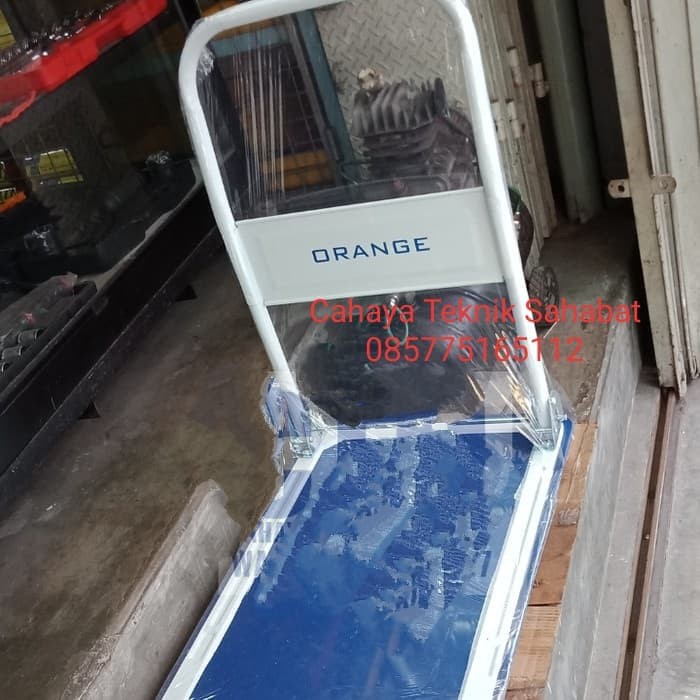 ORANGE troli 300kg / troley / hand truck dorong barang - Biru