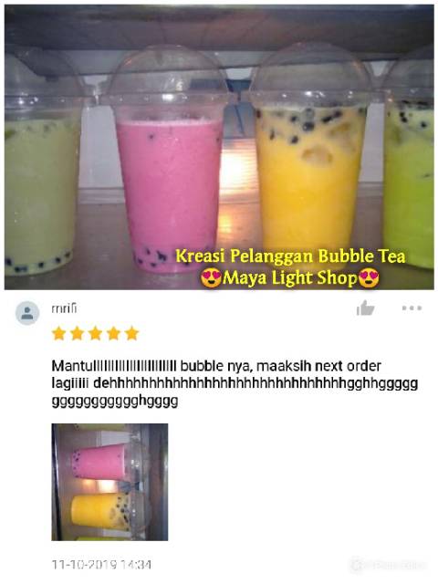 bubble drink 1kg tapioca pearl boba drink minuman bubble black import halal