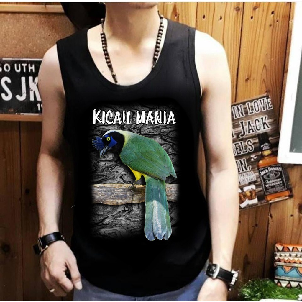 Shalch Trendy / Singlet Laki-Laki / Pakaian Dalam Pria Motif Burung Poksay Kicau Mania