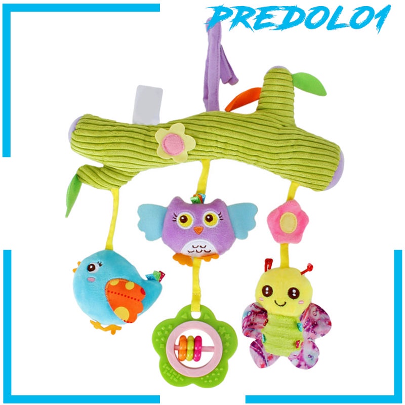 (Predolo1) Mainan Boneka Stuffed Plush Hewan Gantung Untuk Stroller / Car Seat Bayi