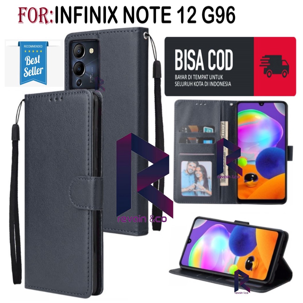 NEW INFINIX NOTE 12 G96 CASE FLIP WALLET LEATHER KULIT PREMIUM SARUNG BUKA TUTUP FLIP CASE INFINIX NOTE 12 G96