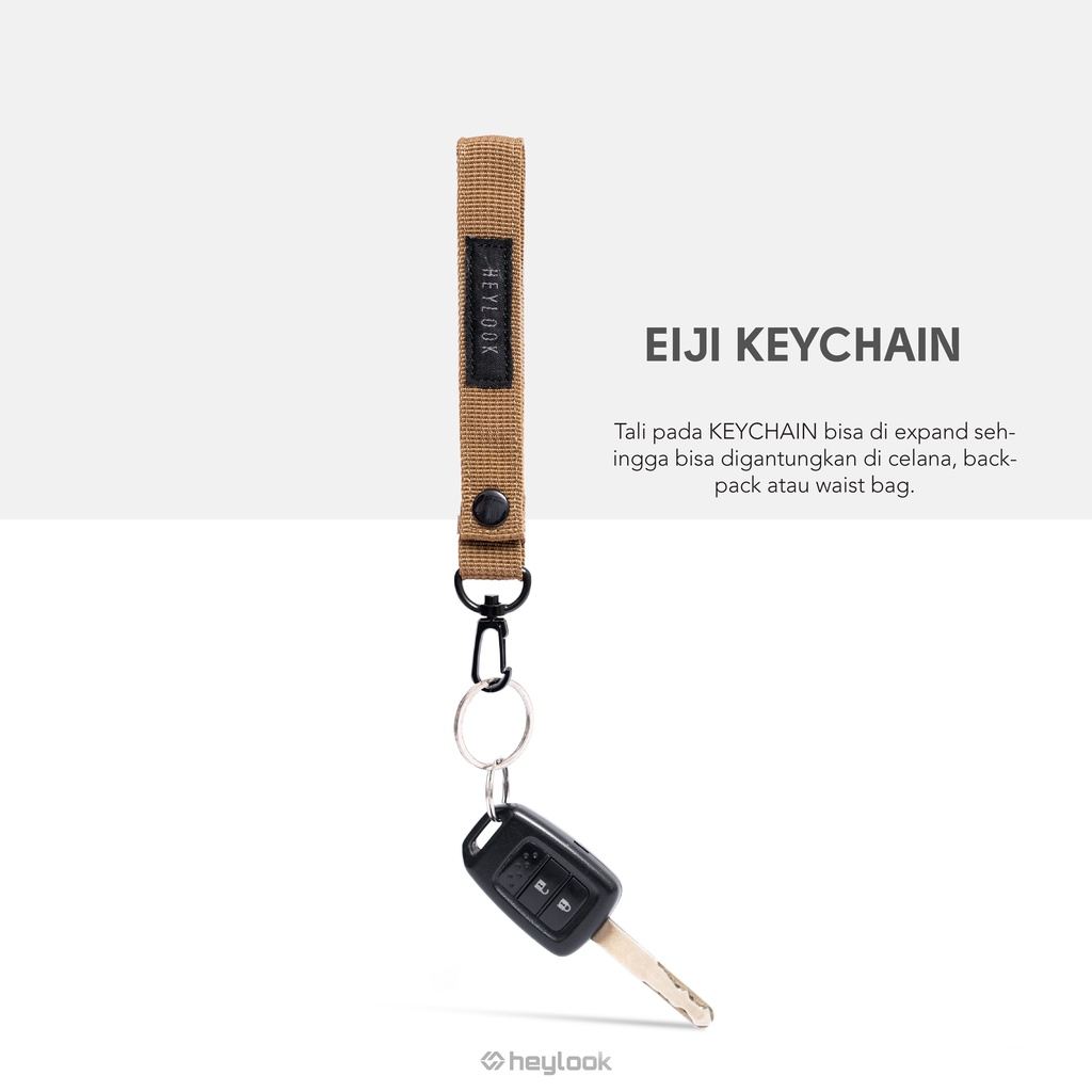 HEYLOOK Project - EIJI Keychain Gantungan Kunci Aksesories Waist Bag Key Ring For Men