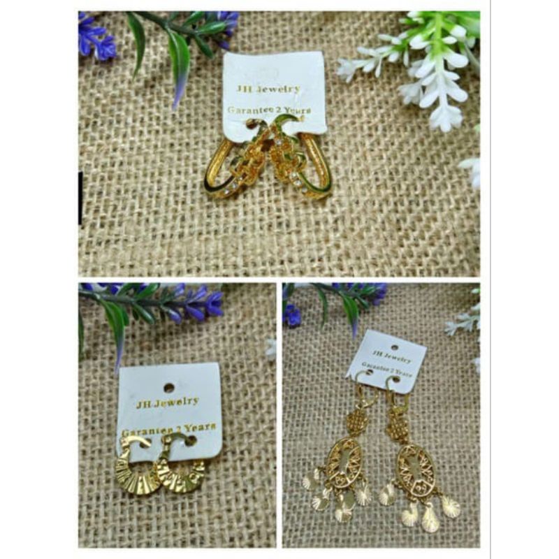 Anting tindik Titanium motif elegan harga/pasang