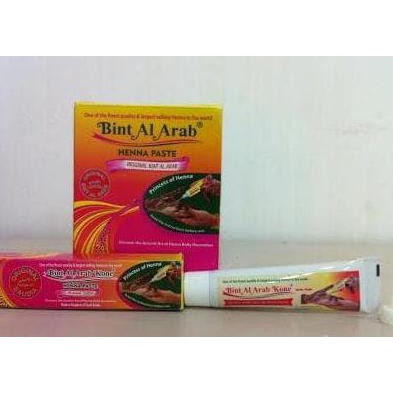 JUAL Cuci Gudang Henna Body Decoration Bint Al Arab Merah KUALITAS 1