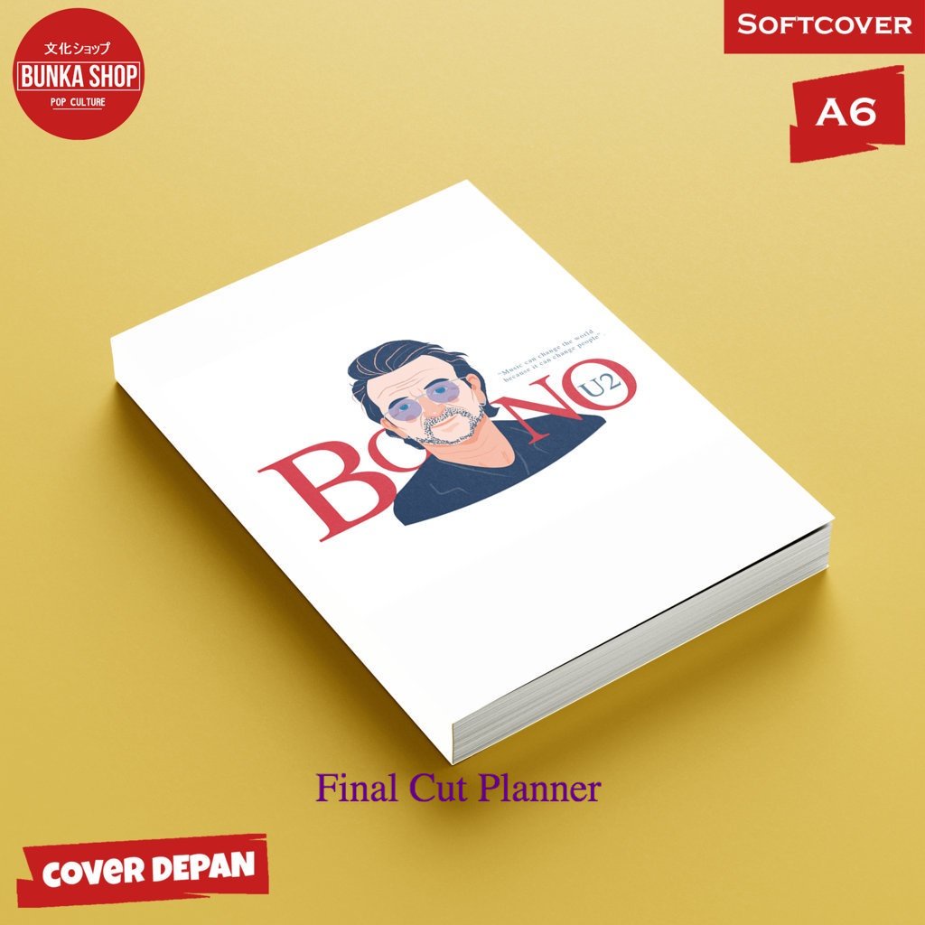 

Pocket Note 80's Band U2 Bono Softcover A6 Buku Tulis Catatan Notes Agenda Planner Jurnal