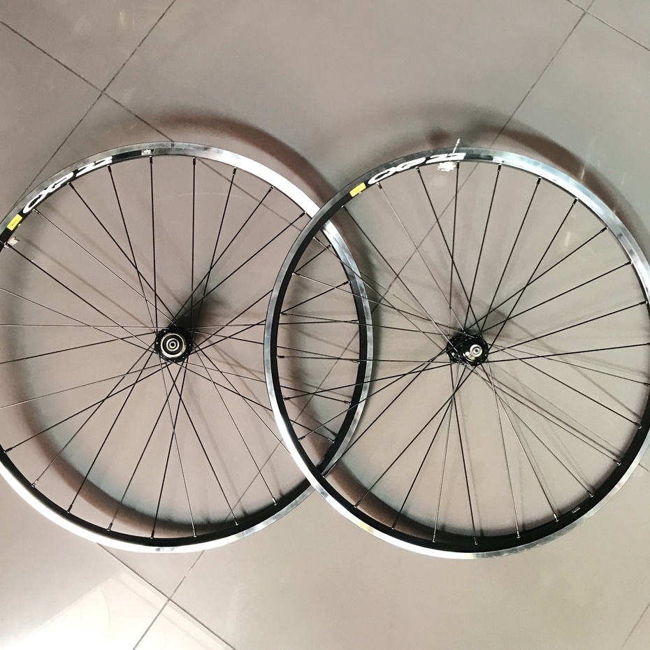 Wheelset Mavic CXP 700c 28h Alloy Rim Brake Hub Sealed Bearing Jangkrik Original