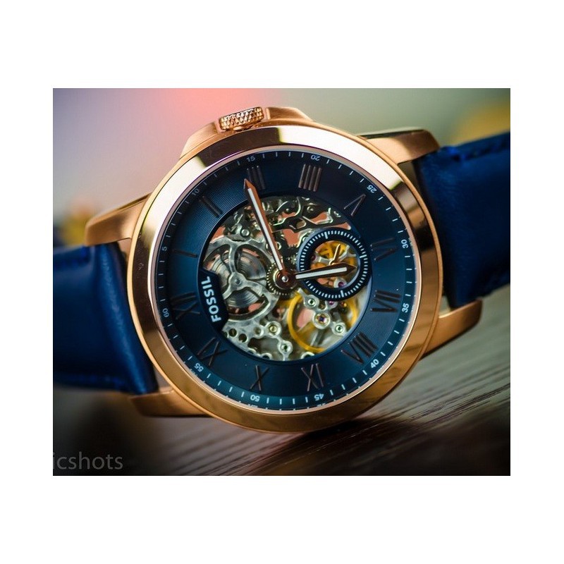 Dijual Fossil Grant Three-Hand Automatic Navy ME3054 Diskon