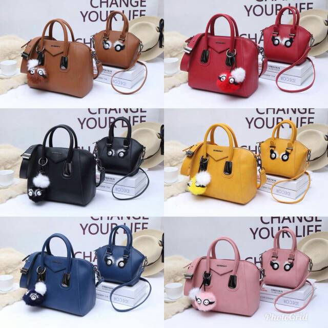 Givenchy antigona monster black hardware 3151# set mini antigona - TAS WANITA - TAS BATAM