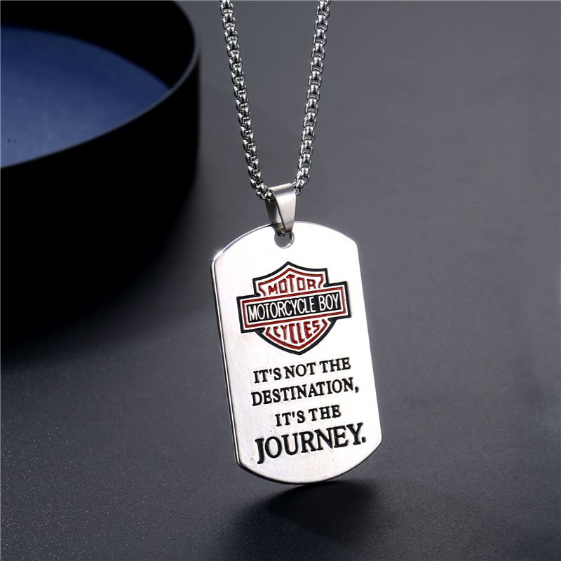 kalung motor pria titanium kalung rantai hip hop fashion keren